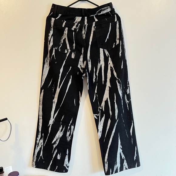 Straight Leg Abstract Jeans - Picture 2 of 2